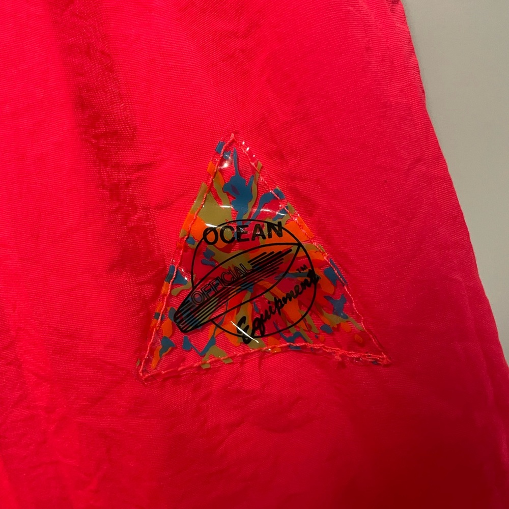 Neon Pink 90s Windbreaker Pants
